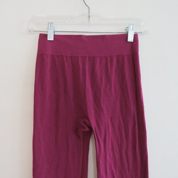 SWEATY BETTY Modal Dot Jacquard Base Layer Leggings in Amaranth Pink - Size S - Picture 4 of 16